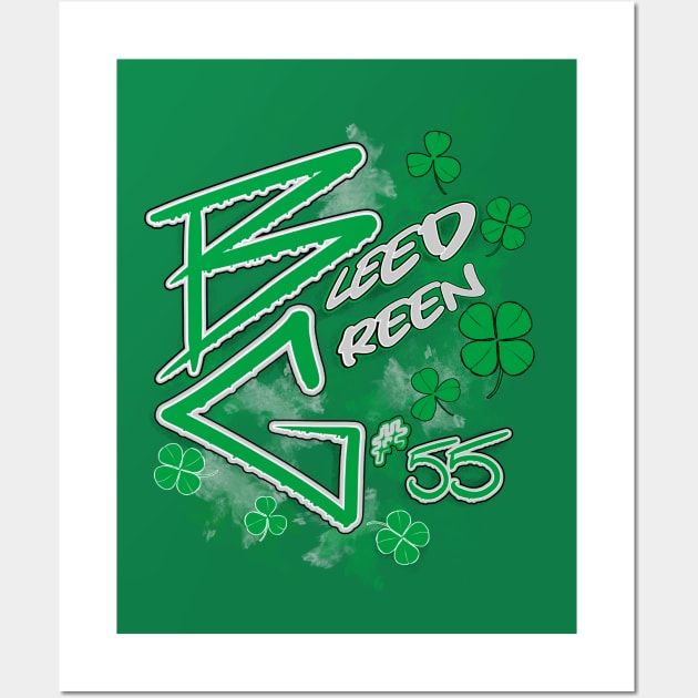 Luck O' Philly  (BG Tribute) - St. Patty's Day Bleed Green Wall Art by HauzKat Designs Shop